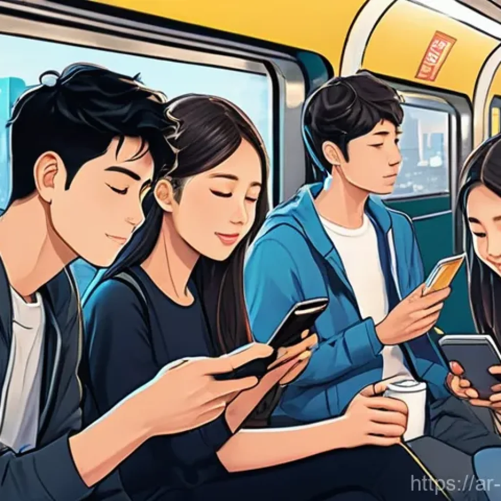 웹툰작가 업계 트렌드 전망 - **Prompt 1: The Global Webtoon Reader** "A diverse group of people from different corners of the...