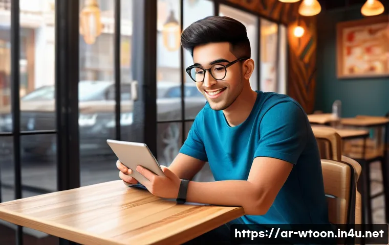 웹툰작가 업무일지 작성법 - **Prompt:** A young, diverse webtoon artist, dressed in comfortable casual wear like jeans and a tas...