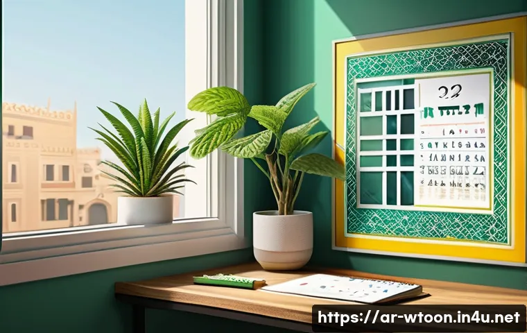 웹툰작가 비즈니스 모델 분석 - A vibrant digital artist&rsquo;s workspace scene set in a modern Middle Eastern home, featuring a young Ar...